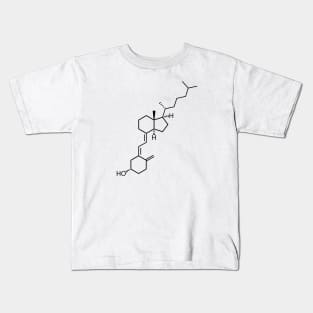 Vitamin D3 Cholecalciferol C27H44O Molecule Kids T-Shirt